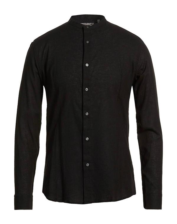 ダニエレ アレッサンドリー二 メンズ トップス シャツ DANIELE ALESSANDRINI HOMME リネンシャツ Black ブラック