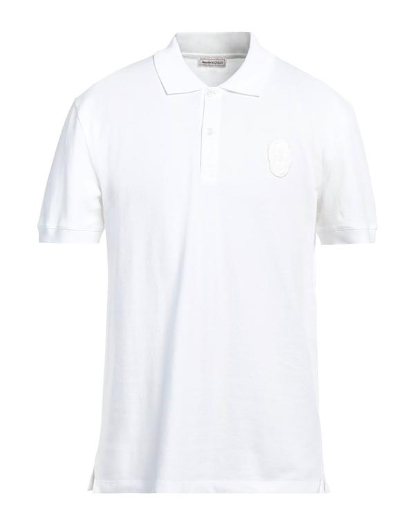 マックイーン メンズ トップス ポロシャツ MCQUEEN ポロシャツ White ホワイト