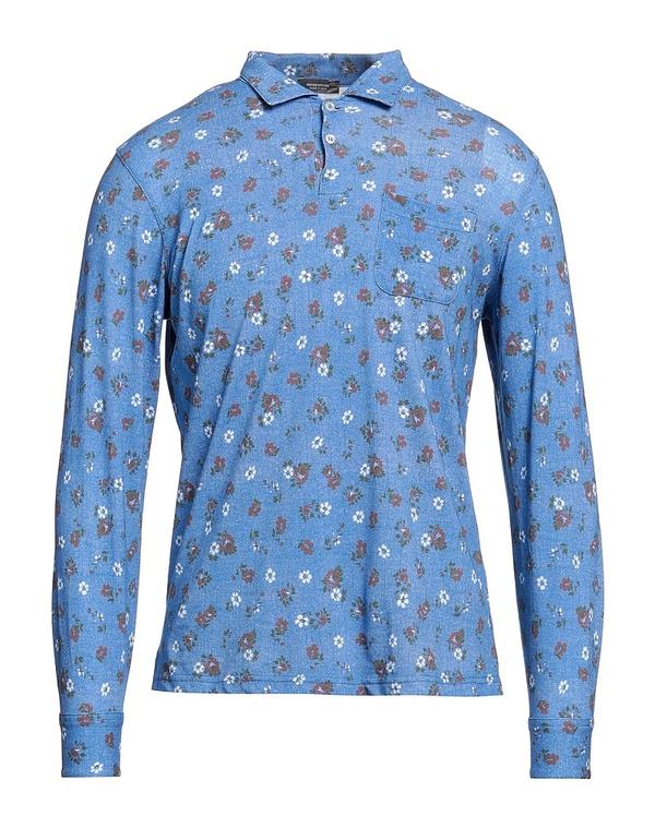 ロッソピューロ メンズ トップス ポロシャツ ROSSOPURO ポロシャツ Azure Blue ブルー