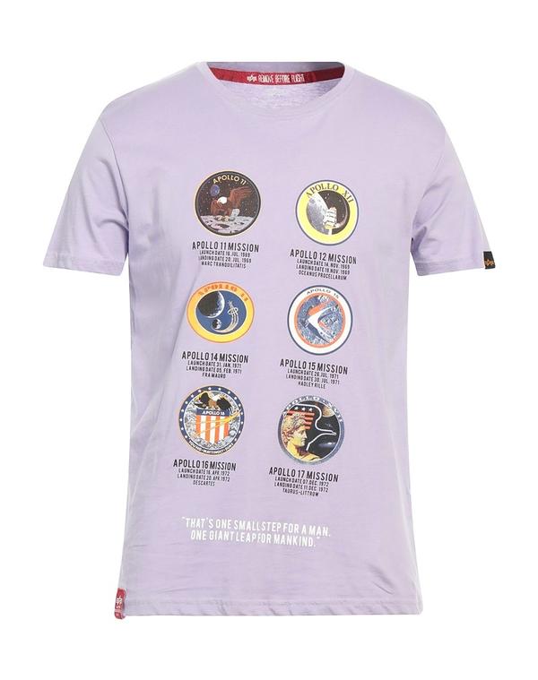 アルファインダストリーズ メンズ トップス Tシャツ ALPHA INDUSTRIES Ｔシャツ Lilac ライラック