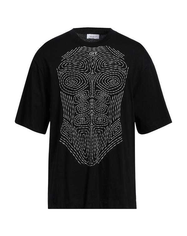 オフ-ホワイト メンズ トップス Tシャツ OFF-WHITE Ｔシャツ Black ブラック