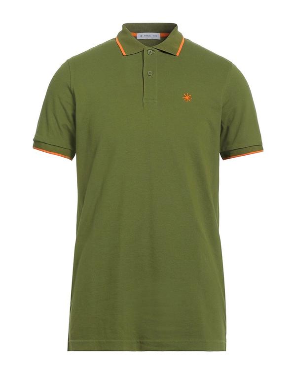 マニュエル リッツ メンズ トップス ポロシャツ MANUEL RITZ ポロシャツ Green グリーン