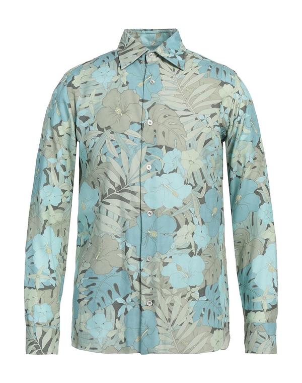 トム・フォード メンズ トップス シャツ TOM FORD 柄入りシャツ Sage Green グリーン|ReVida 店