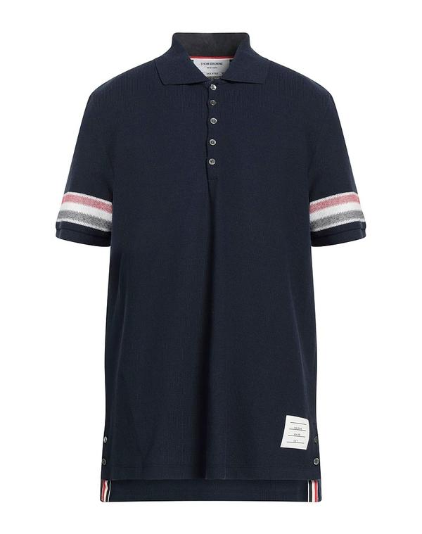 トムブラウン メンズ トップス ポロシャツ THOM BROWNE ポロシャツ Midnight Blue ブルー