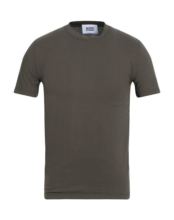アルファス テューディオ メンズ トップス Tシャツ ALPHA STUDIO ベーシック Tシャツ Military Green グリーン