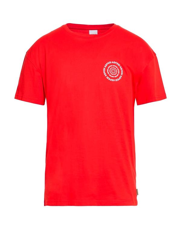 アスペジ メンズ トップス Tシャツ ASPESI Ｔシャツ Red レッド