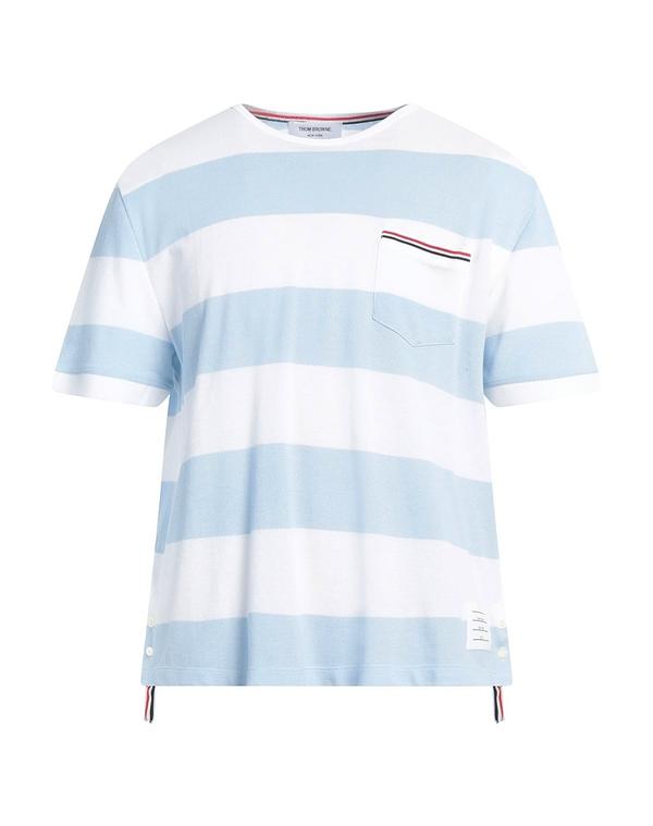 トム赤銅色 メンズ トップス ティーシャツ THOM BROWNE Ｔシャツ Sky Blue 青色 Tシャツ・カットソー-トップス