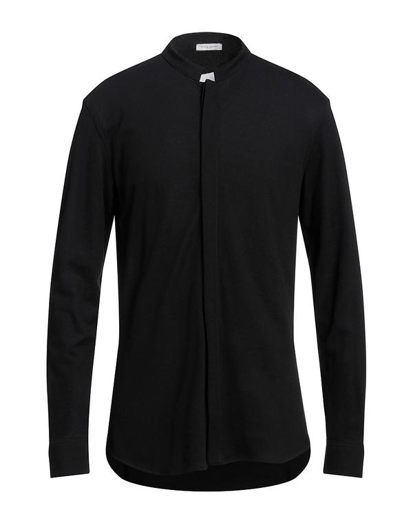 パウロペコラ メンズ トップス シャツ PAOLO PECORA 無地シャツ Black ブラック