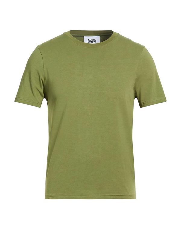 アルファス テューディオ メンズ トップス プルオーバー ALPHA STUDIO 第一義的 プルオーバー Military Green 緑であること