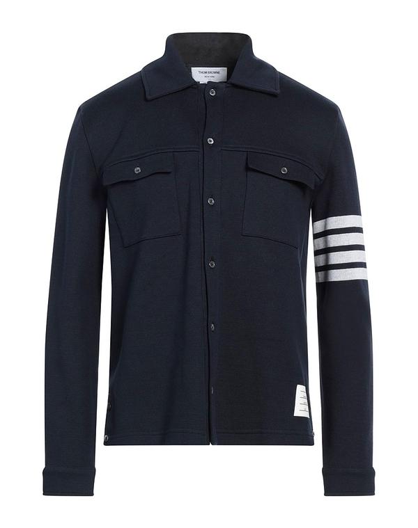 トムブラウン メンズ トップス シャツ THOM BROWNE 柄入りシャツ Midnight Blue ブルー
