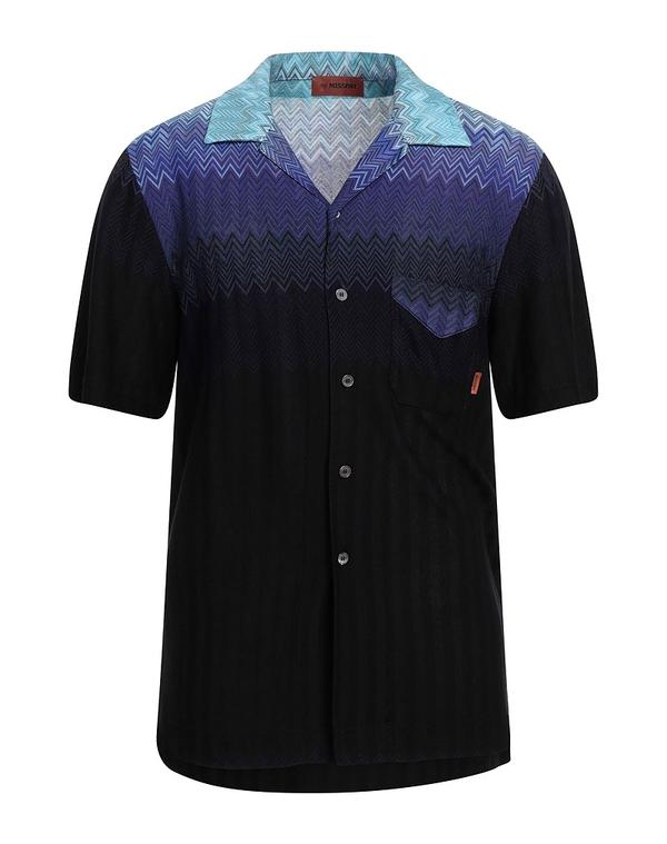 ミッソーニ メンズ トップス シャツ MISSONI 柄入りシャツ Black ブラック