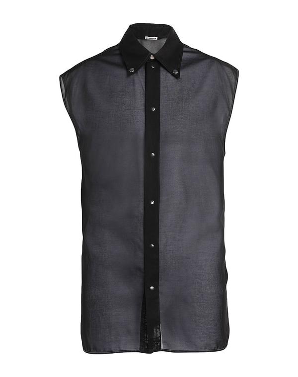 ジル・サンダー メンズ トップス シャツ JIL SANDER 無地シャツ Black ブラック