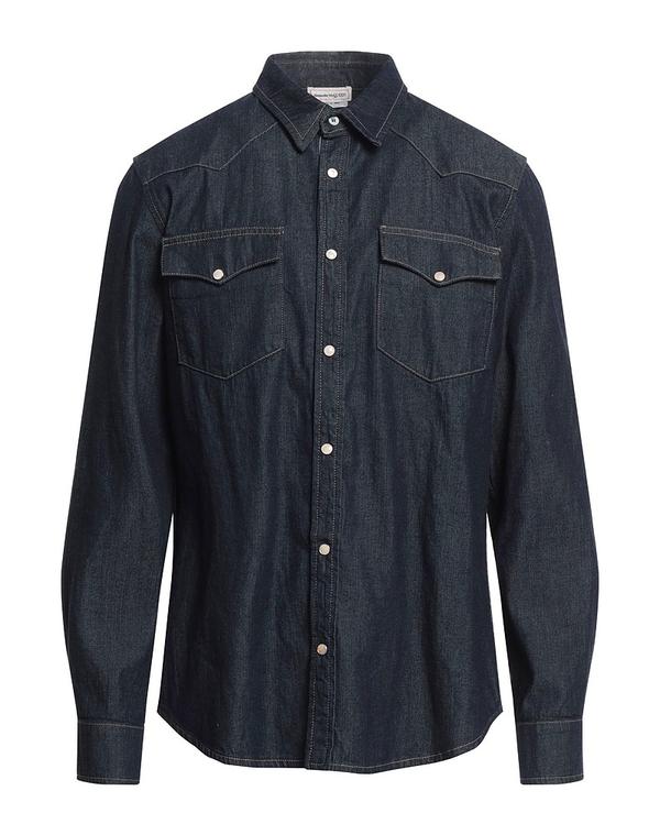 マックイーン メンズ トップス シャツ MCQUEEN デニムシャツ Blue ブルー