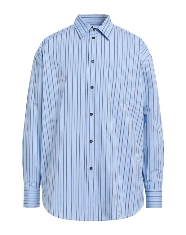 オフ-ホワイト メンズ トップス シャツ OFF-WHITE ストライプ柄シャツ Sky Blue ブルー