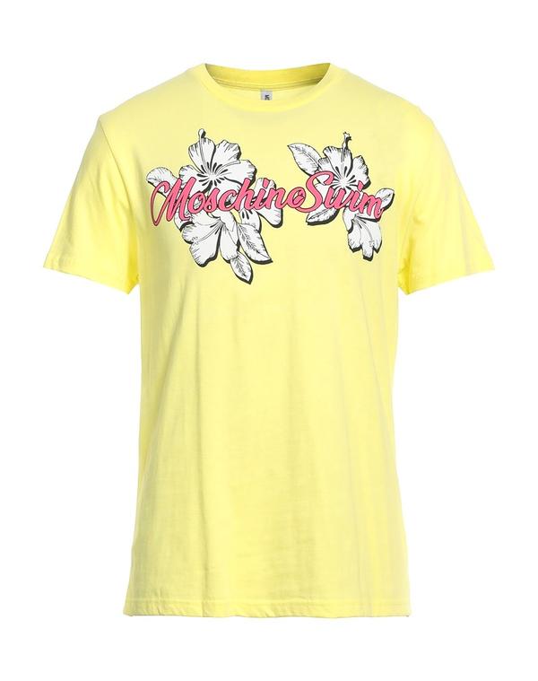 モスキーノ メンズ トップス Tシャツ MOSCHINO Ｔシャツ Yellow イエロー