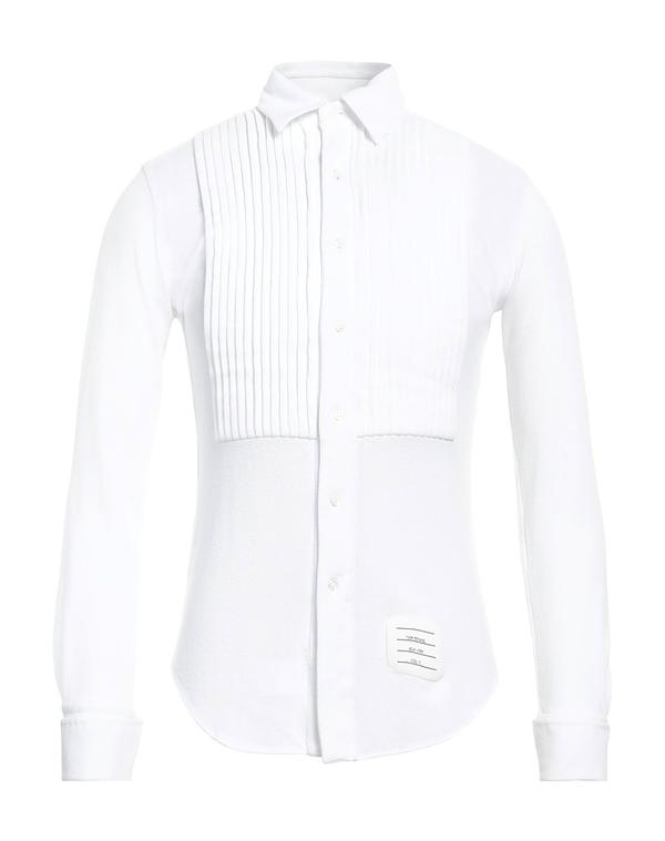 トムブラウン メンズ トップス シャツ THOM BROWNE 無地シャツ White ホワイト