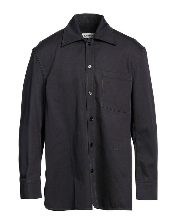 ランバン メンズ トップス シャツ LANVIN 無地シャツ Charcoal チャコール