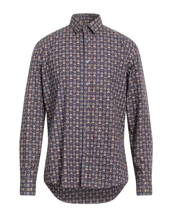 グレイ ダニエレ アレッサンドリー二 メンズ トップス シャツ GREY DANIELE ALESSANDRINI 柄入りシャツ Midnight Blue ブルー