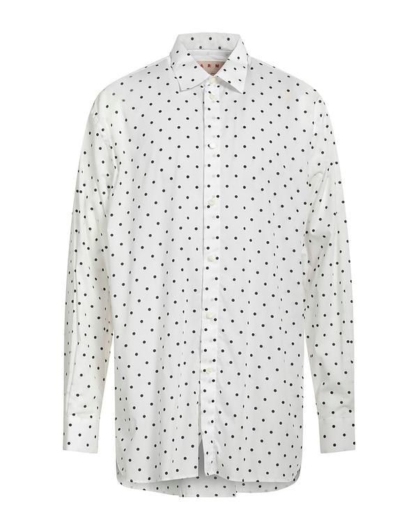 マルニ メンズ トップス シャツ MARNI 柄入りシャツ White ホワイト