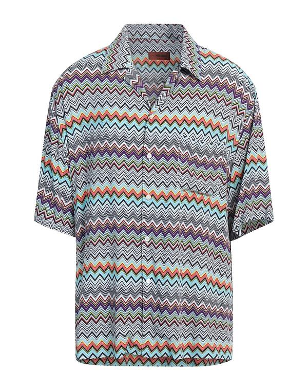 ミッソーニ メンズ トップス シャツ MISSONI 柄入りシャツ White ホワイト