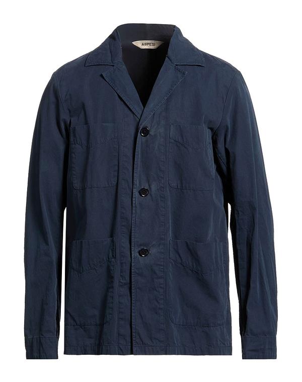 アスペジ メンズ トップス シャツ ASPESI 無地シャツ Navy ネイビー