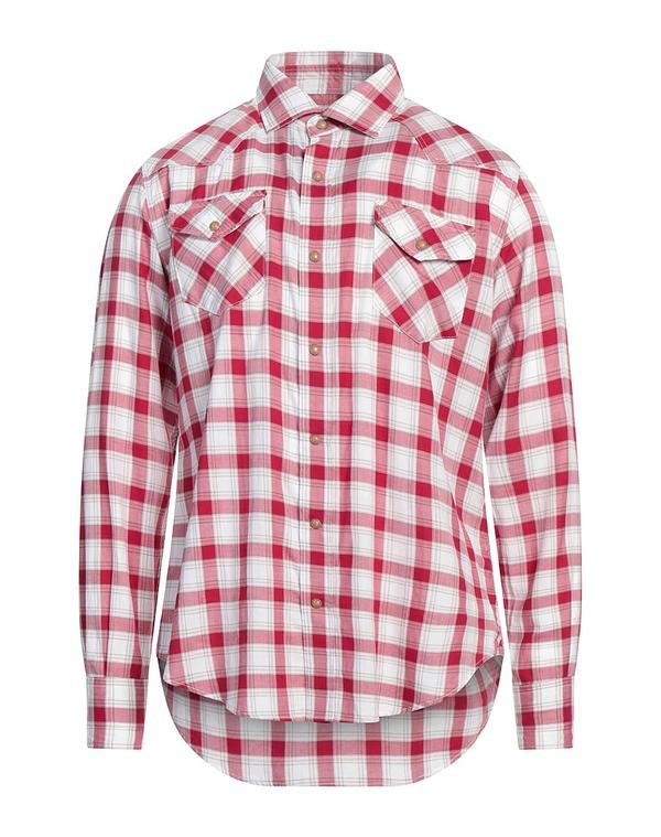 イレブンティ メンズ トップス シャツ ELEVENTY チェック柄シャツ Red レッド 36,270円