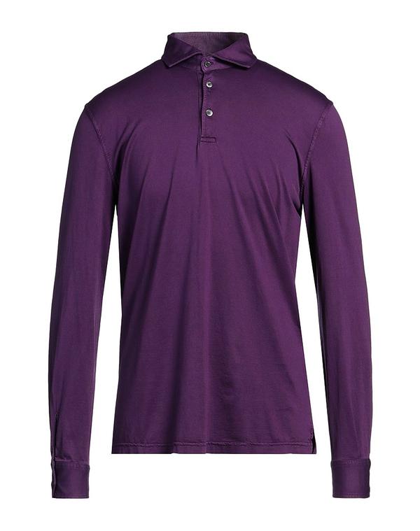 フェデーリ メンズ トップス ポロシャツ FEDELI ポロシャツ Purple パープル