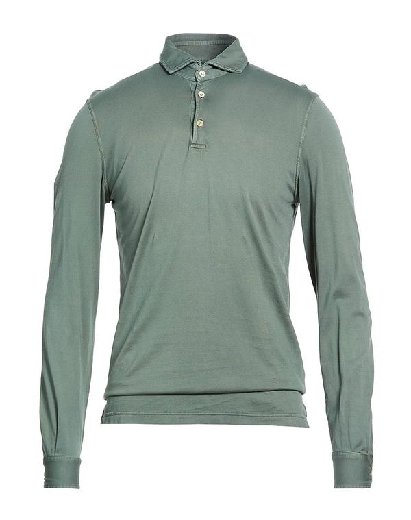 フェデーリ メンズ トップス ポロシャツ FEDELI ポロシャツ Sage Green グリーン