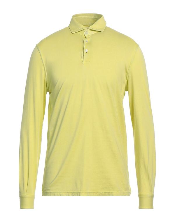 フェデーリ メンズ トップス ポロシャツ FEDELI ポロシャツ Pastel Yellow イエロー