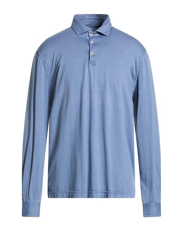 フェデーリ メンズ トップス ポロシャツ FEDELI ポロシャツ Blue Gray グレー