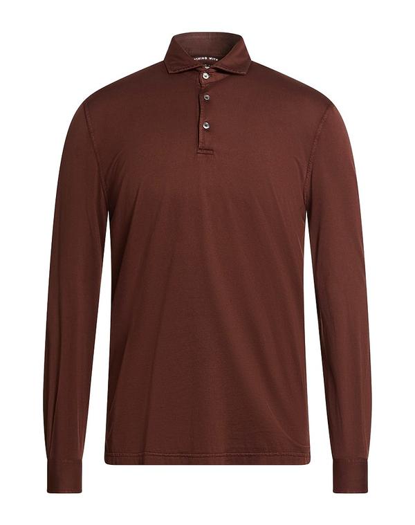 フェデーリ メンズ トップス ポロシャツ FEDELI ポロシャツ Chocolate Brown ブラウン 29,120円