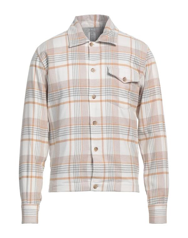 イレブンティ メンズ トップス シャツ ELEVENTY チェック柄シャツ White ホワイト
