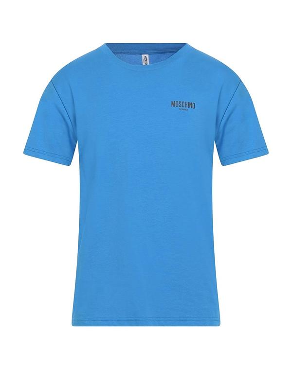 モスキーノ メンズ トップス Tシャツ MOSCHINO ベーシック Tシャツ Azure Blue ブルー