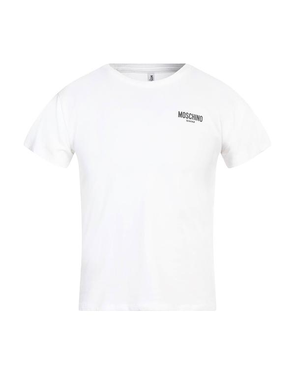 モスキーノ メンズ トップス Tシャツ MOSCHINO ベーシック Tシャツ White ホワイト