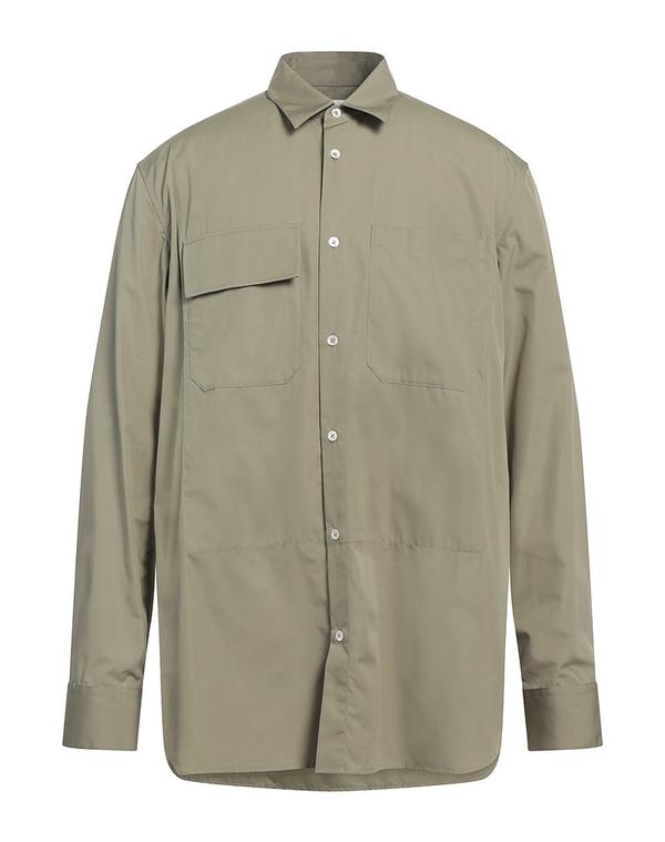 ジル・サンダー メンズ トップス シャツ JIL SANDER 無地シャツ Military Green グリーン｜ReVida 店