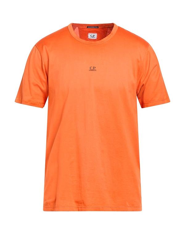 シーピーカンパニー メンズ トップス Tシャツ C.P. COMPANY ベーシック Tシャツ Orange オレンジ|ReVida 店