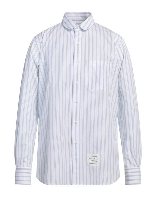 トムブラウン メンズ トップス シャツ THOM BROWNE ストライプ柄シャツ Sky Blue ブルー