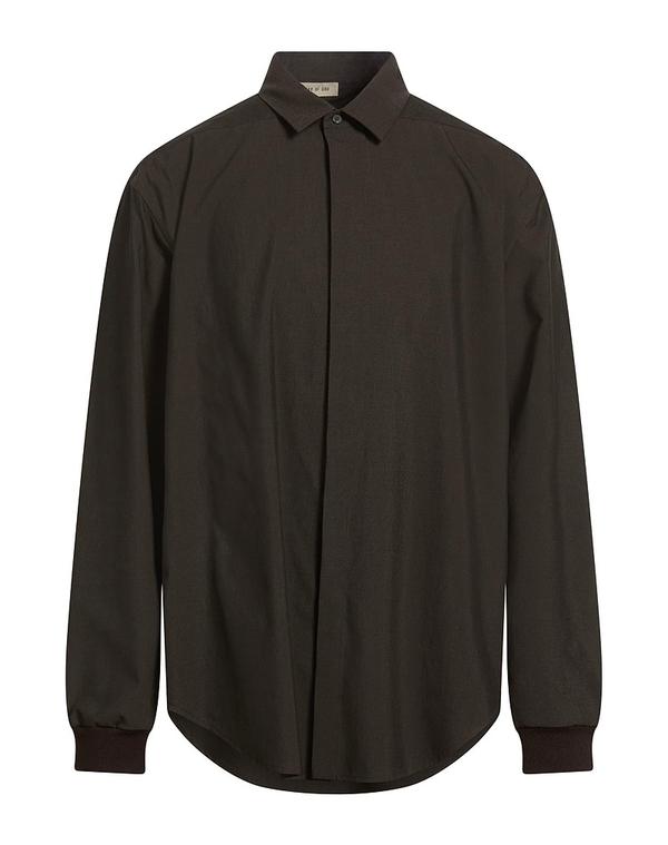 フィアオブゴッド メンズ トップス シャツ FEAR OF GOD 無地シャツ Dark Brown ブラウン