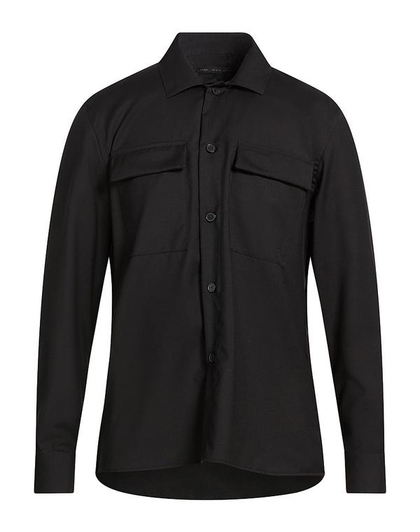 ロウブランド メンズ トップス シャツ LOW BRAND 無地シャツ Black ブラック