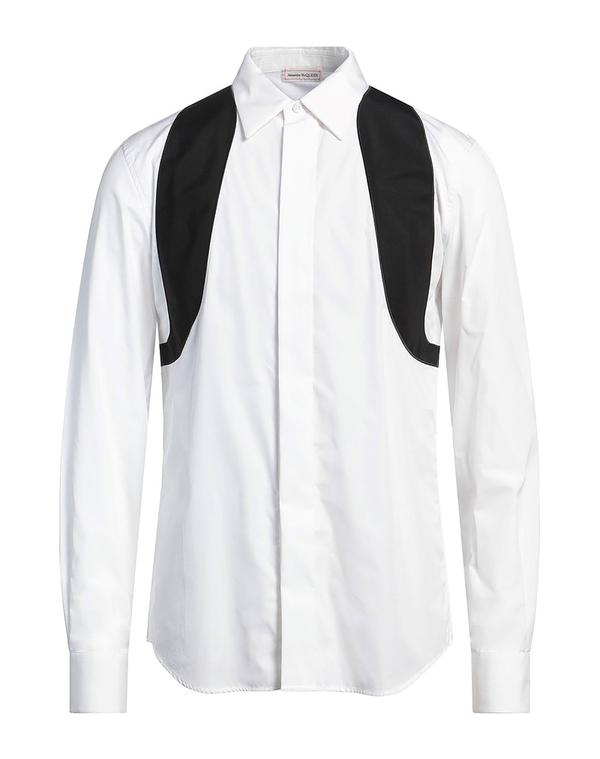 マックイーン メンズ トップス シャツ MCQUEEN 柄入りシャツ White ホワイト｜ReVida 店