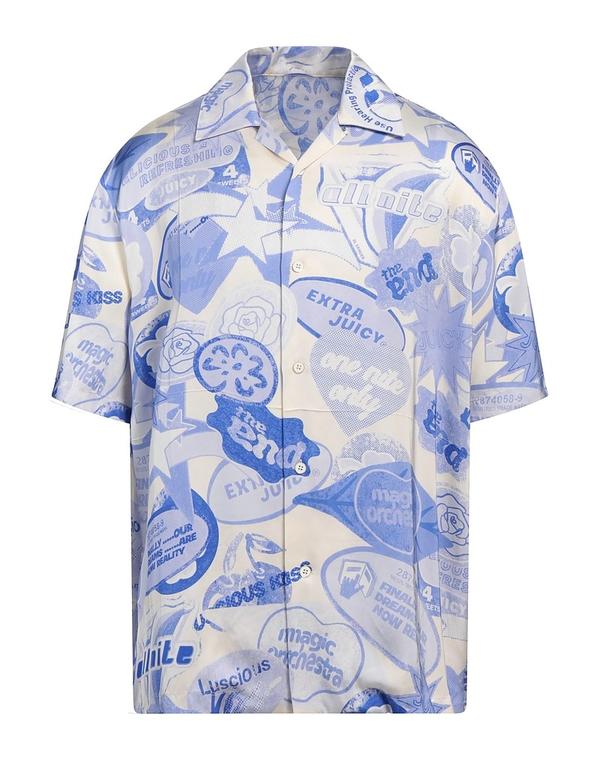ジル・サンダー メンズ トップス シャツ JIL SANDER 柄入りシャツ Blue ブルー