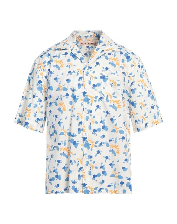 マルニ メンズ トップス シャツ MARNI 柄入りシャツ Ivory アイボリー