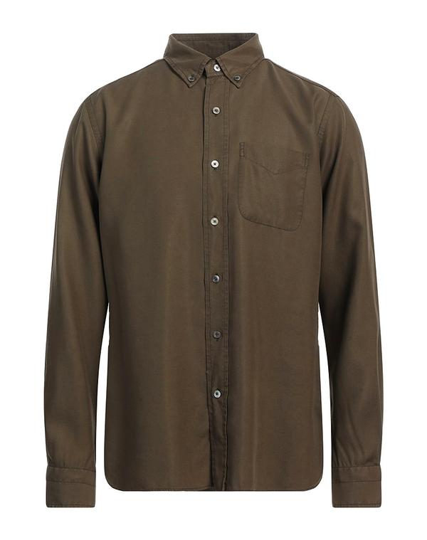 トム・フォード メンズ トップス シャツ TOM FORD 無地シャツ Military Green グリーン 88,990円