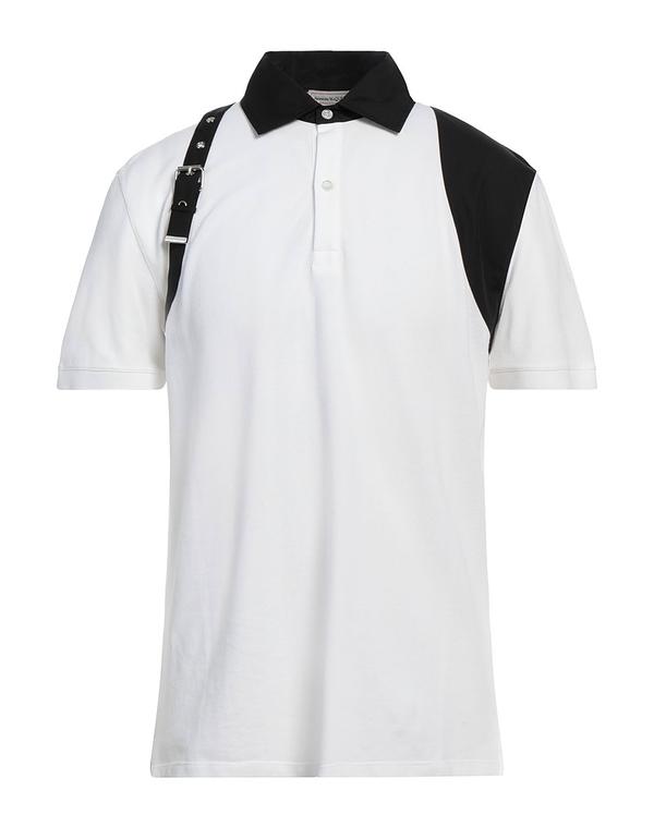 マックイーン メンズ トップス ポロシャツ MCQUEEN ポロシャツ White ホワイト|ReVida 店