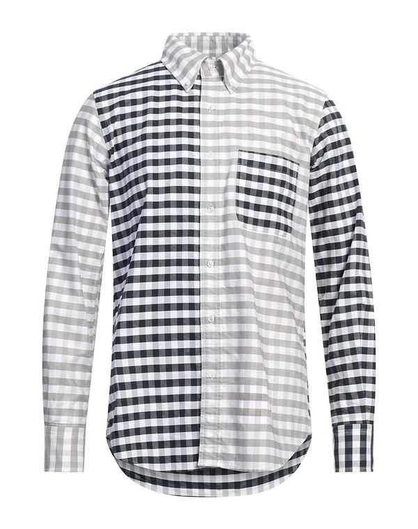 トムブラウン メンズ トップス シャツ THOM BROWNE チェック柄シャツ Light Gray グレー 51,480円