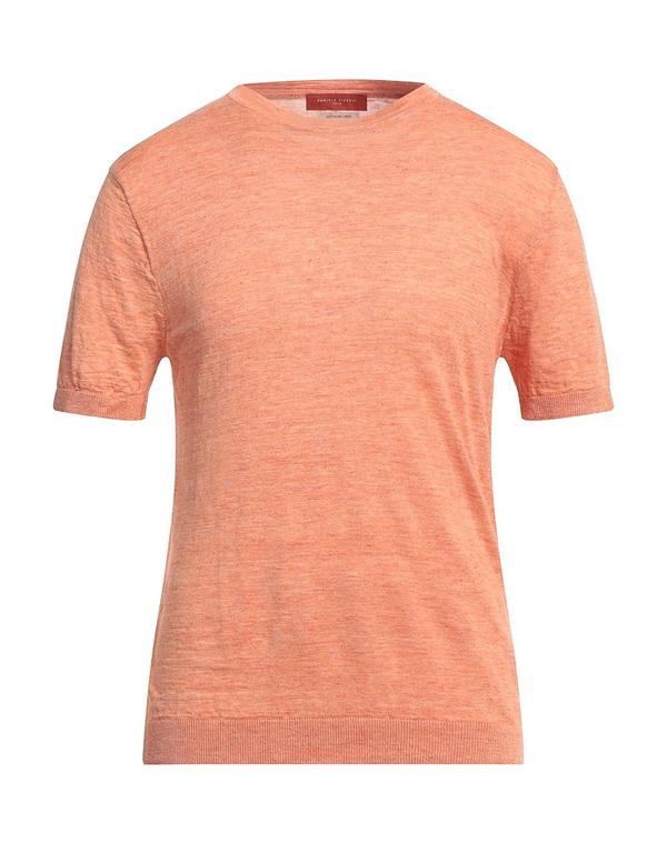 ダニエル フィエゾリ メンズ トップス Tシャツ DANIELE FIESOLI ベーシック Tシャツ Apricot アプリコット|ReVida 店