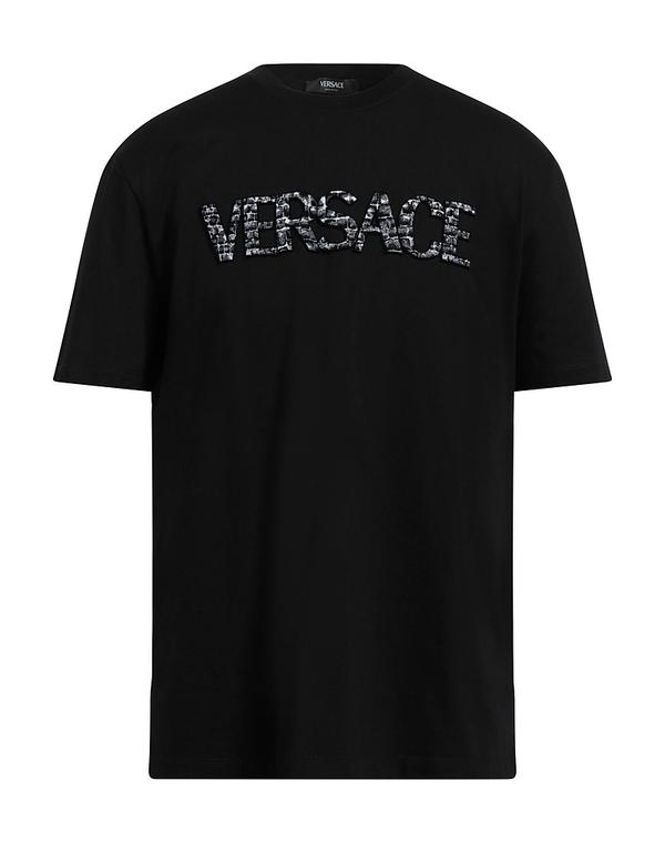 ヴェルサーチ メンズ トップス Tシャツ VERSACE Ｔシャツ Black ブラック
