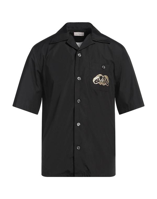 マックイーン メンズ トップス シャツ MCQUEEN 無地シャツ Black ブラック