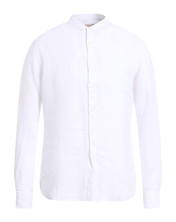 ザカス メンズ トップス シャツ XACUS 無地シャツ White ホワイト
