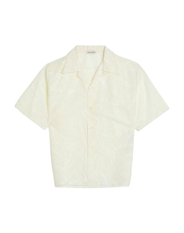 マックイーン メンズ トップス シャツ MCQUEEN 無地シャツ Ivory アイボリー